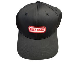 FULL SEND Birdie Trucker Hat OS Black and Red SnapBack NEW
